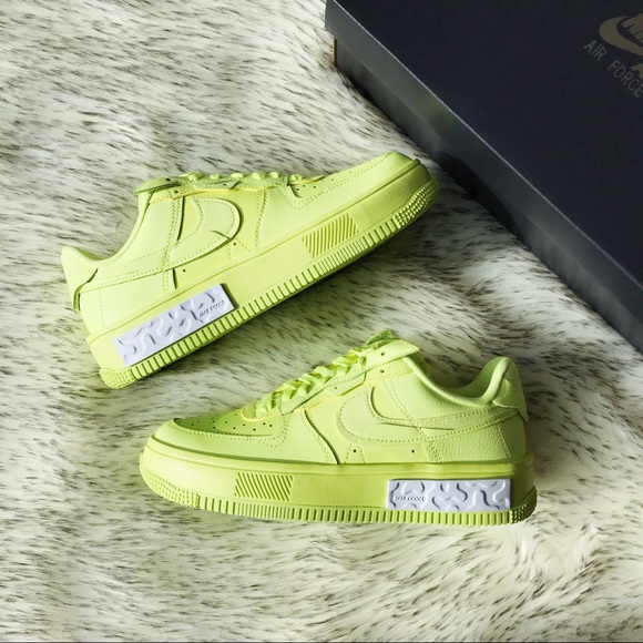 Nike Air Force 1 AF1 Fontanka Yellow Strike/LT Lemon - Picture 2 of 12